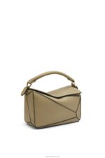 Loewe Women Small Puzzle bag in soft grained calfskin 206XF535 Artichoke Green - Image 3