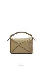 Loewe Women Small Puzzle bag in soft grained calfskin 206XF535 Artichoke Green - Image 5