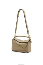 Loewe Women Small Puzzle bag in soft grained calfskin 206XF535 Artichoke Green - Image 6