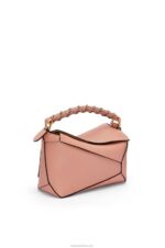 Loewe Women Small Puzzle Edge bag in nappa calfskin 206XF498 Dusty Pink - Image 3