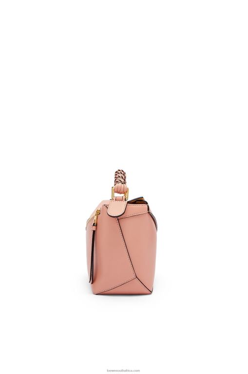 Loewe Women Small Puzzle Edge bag in nappa calfskin 206XF498 Dusty Pink - Image 4
