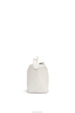 Loewe Women Small Puzzle Edge bag in satin calfskin 206XF435 White Glaze - Image 4