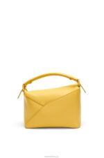 Loewe Women Small Puzzle Edge bag in satin calfskin 206XF530 Pale Yellow Glaze - Image 5