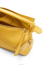 Loewe Women Small Puzzle Edge bag in satin calfskin 206XF530 Pale Yellow Glaze - Image 7