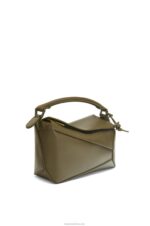 Loewe Women Small Puzzle Edge bag in satin calfskin 206XF536 Tea Dust Glaze - Image 3