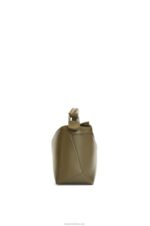 Loewe Women Small Puzzle Edge bag in satin calfskin 206XF536 Tea Dust Glaze - Image 4