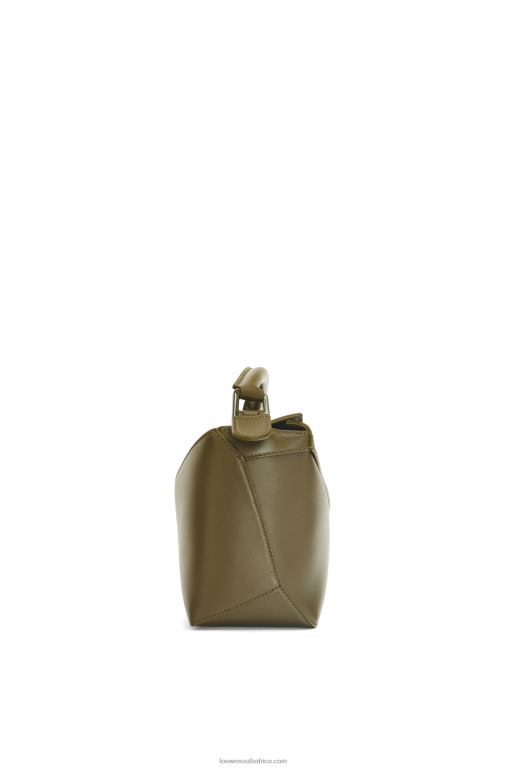 Loewe Women Small Puzzle Edge bag in satin calfskin 206XF536 Tea Dust Glaze - Image 4