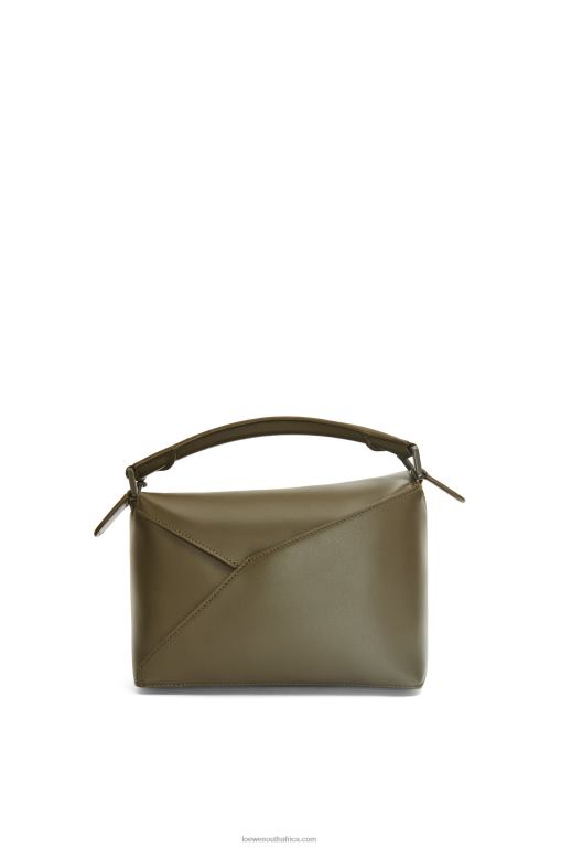 Loewe Women Small Puzzle Edge bag in satin calfskin 206XF536 Tea Dust Glaze - Image 5