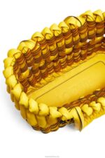 Loewe Women Small Tubular Basket in nappa lambskin 206XF92 Yellow - Image 5