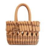 Loewe Women Small Tubular Basket in nappa lambskin 206XF93 Warm Desert