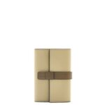 Loewe Women Small vertical wallet in soft grained calfskin 206XF1210 Sage Green/Dark Khaki Green