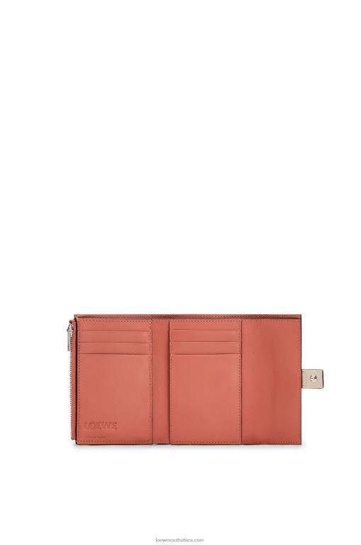 Loewe Women Small vertical wallet in soft grained calfskin 206XF1221 Light Oat/Honey - Image 4