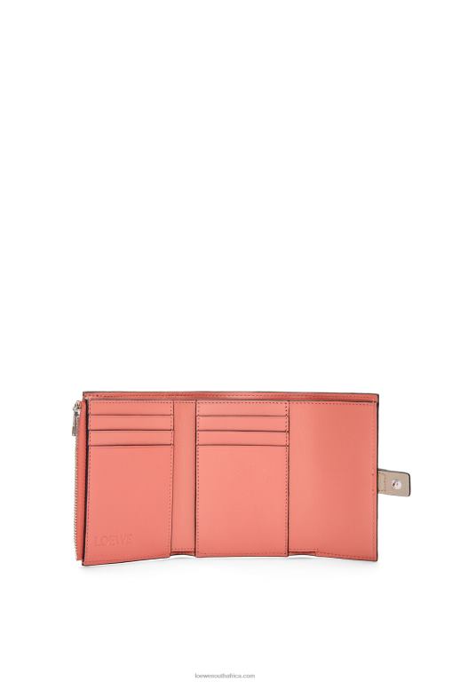 Loewe Women Small vertical wallet in soft grained calfskin 206XF1221 Light Oat/Honey - Image 6