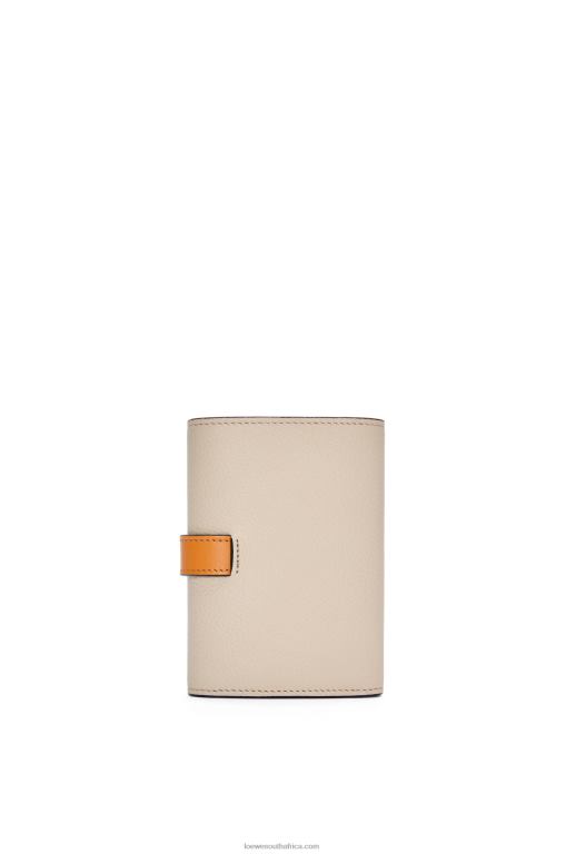 Loewe Women Small vertical wallet in soft grained calfskin 206XF1221 Light Oat/Honey - Image 8