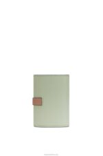 Loewe Women Small vertical wallet in soft grained calfskin 206XF1225 Rosemary/Tan - Image 3