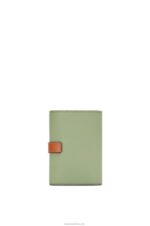 Loewe Women Small vertical wallet in soft grained calfskin 206XF1225 Rosemary/Tan - Image 8