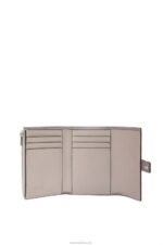 Loewe Women Small vertical wallet in soft grained calfskin 206XF1252 Pearl Grey/Light Pale Green - Image 2