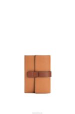 Loewe Women Small vertical wallet in soft grained calfskin 206XF1256 Light Caramel/Pecan