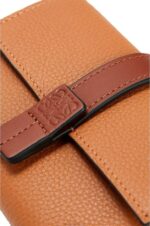 Loewe Women Small vertical wallet in soft grained calfskin 206XF1256 Light Caramel/Pecan - Image 5