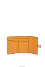 Loewe Women Small vertical wallet in soft grained calfskin 206XF1267 Dark Butter/Mauve - Image 2