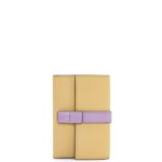 Loewe Women Small vertical wallet in soft grained calfskin 206XF1267 Dark Butter/Mauve