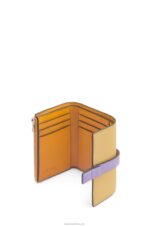 Loewe Women Small vertical wallet in soft grained calfskin 206XF1267 Dark Butter/Mauve - Image 3