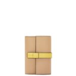 Loewe Women Small vertical wallet in soft grained calfskin 206XF1286 Butter/Pale Lemon