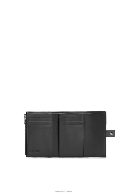 Loewe Women Small vertical wallet in soft grained calfskin 206XF1295 Black - Image 2