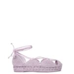 Loewe Women Solar espadrille in jute 206XF697 Lavender