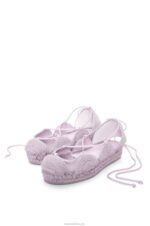 Loewe Women Solar espadrille in jute 206XF697 Lavender - Image 3