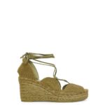 Loewe Women Solar wedge espadrille in jute 206XF699 Olive