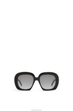 Loewe Women Square halfmoon sunglasses in acetate 206XF1439 Black