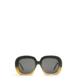 Loewe Women Square halfmoon sunglasses in acetate 206XF1440 Gradient Green