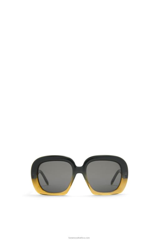 loewe_women_square_halfmoon_sunglasses_in_acetate_206xf1440_gradient_green.jpg Loewe Women Square halfmoon sunglasses in acetate 206XF1440 Gradient Green - Image 1