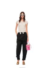 Loewe Women Square pocket in iraca palm and calfskin 206XF223 Fuchsia - Image 6