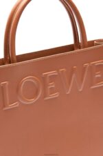 Loewe Women Standard A4 Tote in sleek calfskin 206XF115 Tan - Image 7