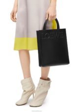 Loewe Women Standard A4 Tote in sleek calfskin 206XF117 Black - Image 2