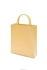 Loewe Women Standard A4 Tote in sleek calfskin 206XF120 Dark Butter - Image 2