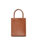 Loewe Women Standard A5 Tote in sleek calfskin 206XF116 Tan