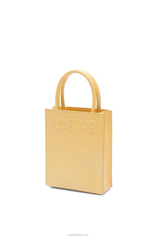Loewe Women Standard A5 Tote in sleek calfskin 206XF119 Dark Butter - Image 2