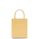 Loewe Women Standard A5 Tote in sleek calfskin 206XF119 Dark Butter