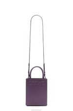 Loewe Women Standard A5 Tote in sleek calfskin 206XF192 Deep Aubergine - Image 5