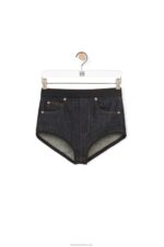 Loewe Women Stretch briefs in denim 206XF1185 Raw Denim - Image 5