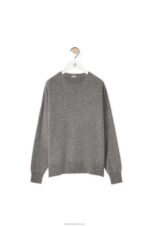 Loewe Women Sweater in cashmere 206XF1018 Grey - Image 6