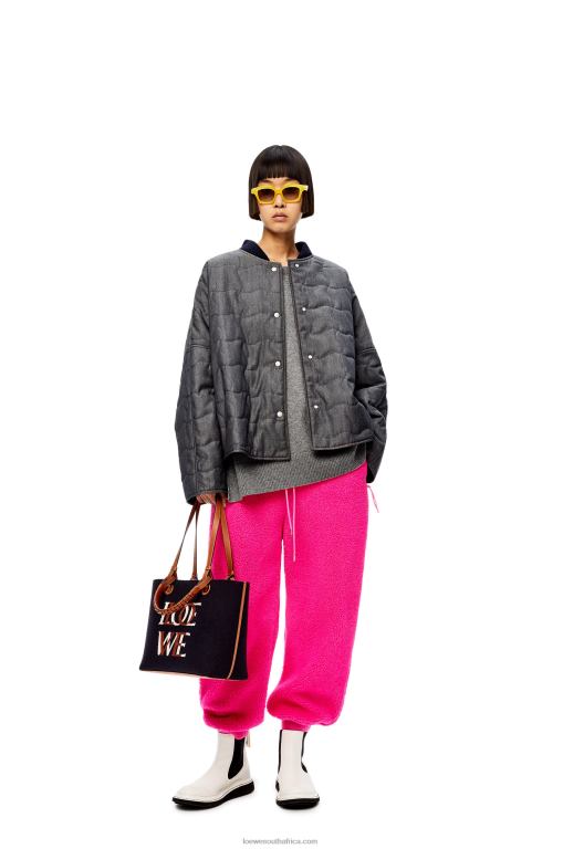 loewe_women_sweater_in_cashmere_206xf1018_grey.jpg Loewe Women Sweater in cashmere 206XF1018 Grey - Image 1