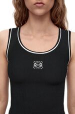 Loewe Women Tank top in viscose 206XF939 Black - Image 4