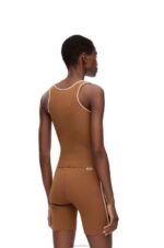 Loewe Women Tank top in viscose 206XF940 Brown - Image 3