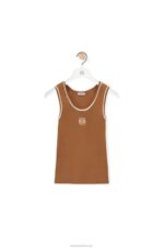 Loewe Women Tank top in viscose 206XF940 Brown - Image 5