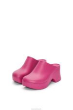Loewe Women Terra foam clog in light foam rubber 206XF752 Pink Hortensia - Image 3