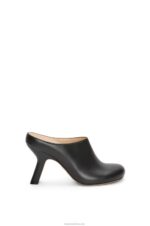 Loewe Women Terra heel clog in calfskin 206XF740 Black